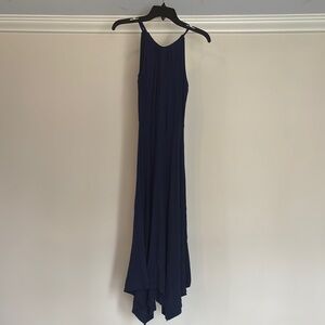 Elegant Navy Blue Maxi Dress